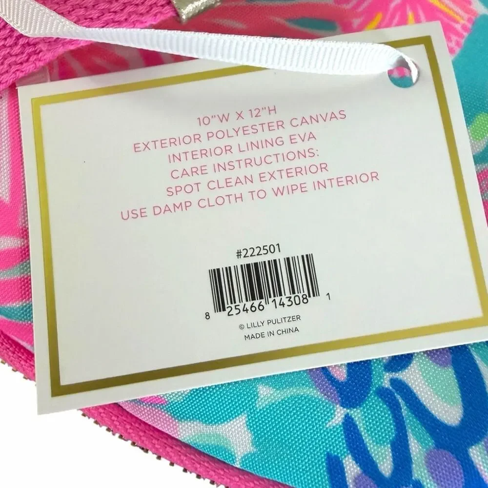 NEW Lilly Pulitzer Insulated Beach Cooler Bag Splendor in the Sand Crossbody Tot
